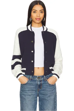 Central Park West Cable Sleeve Knit Bomber in . Size M, S, XS.