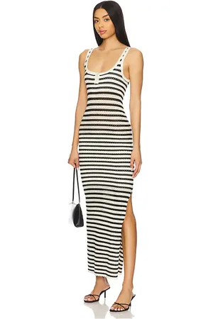 Amanda Uprichard Seine Dress in Black,White. Size M, S, XL.