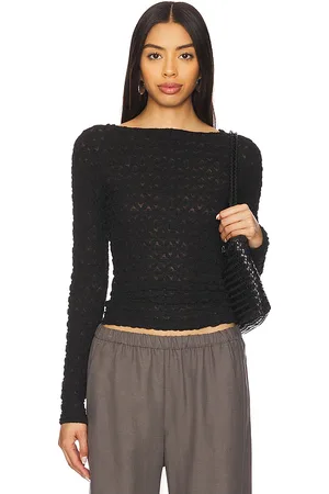 Sanctuary Long Sleeve Boat Neck T Shirt in . Size M, S, XL, XXS.