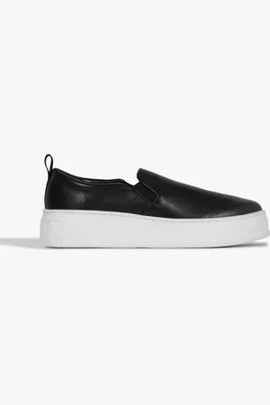 Schutz Tênis Slip On Triangle Couro
