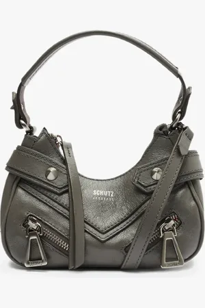 Schutz Bolsa Tiracolo Suri Triangle Couro