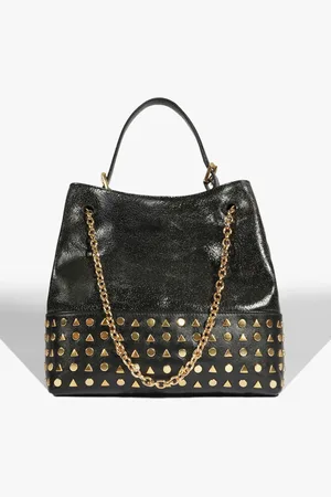 Schutz Bolsa Hobo Yana Couro Preta