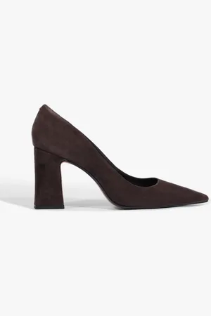 Schutz Scarpin City Chic Camurça Escuro
