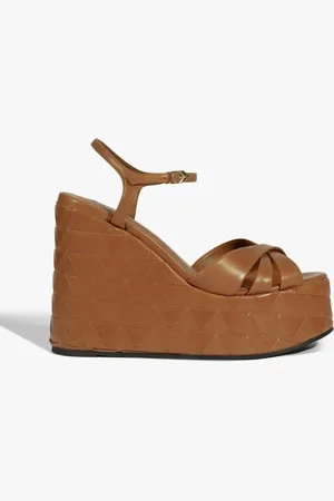 Schutz Sandália Plataforma Fresh Boho Couro