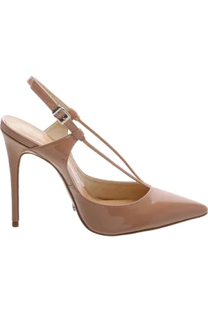 Schutz Scarpin Thin Strap Nude