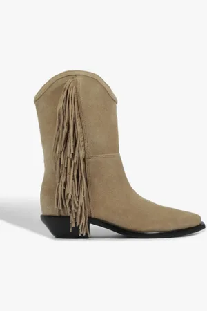 Schutz Bota Tess West Camurça Claro