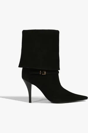 Schutz Bota Rudy Buckle Camurça Preta