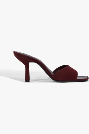 Schutz Sandália Mule Posseni Casual Vinho