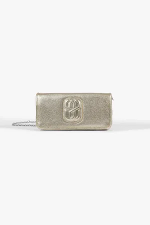 Schutz Bolsa Tiracolo Mini Icon Belle Couro Dourada Clara