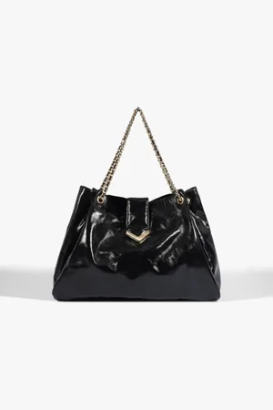 Schutz Bolsa Hobo Cloud Couro Preta