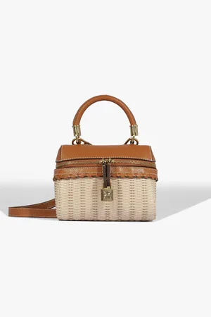 Schutz Bolsa Lorena Picnic Mini Palha
