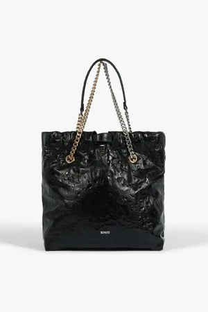 Schutz Bolsa Dazed Média Couro Preta