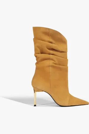 Schutz Bota Couro Salto Alto Fino