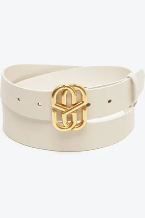 Schutz Cinto Emblem Couro Liso