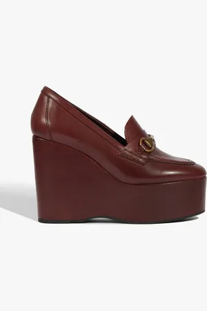 Schutz Loafer Plataforma Angel Couro