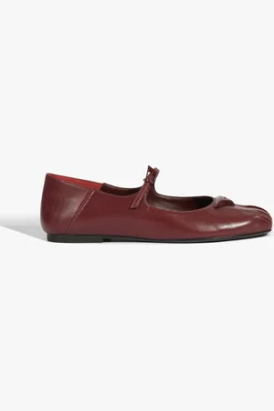 Schutz Sapatilha Hint Ballerinas Couro Vermelha