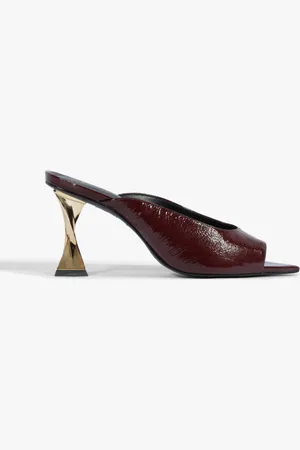 Schutz Mule Fierce Couro Vinho