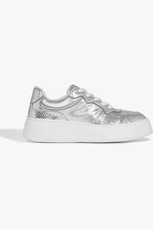 Schutz Tênis Couro Branco Mix