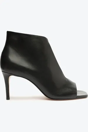 Schutz Sandal Boot Couro Preta