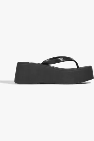 Schutz Chinelo Plataforma Jellys Preta