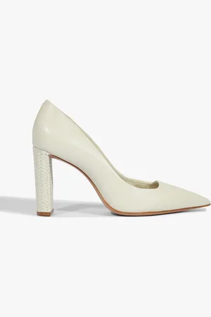Schutz Scarpin Block Couro