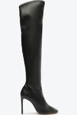 Schutz Bota Over The Knee Marvila Verniz Preta