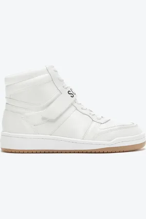 Schutz Tênis Cano Alto Velcro Logomania Couro