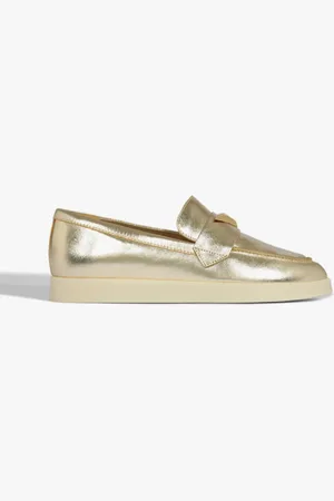 Schutz Mocassim couro dourado