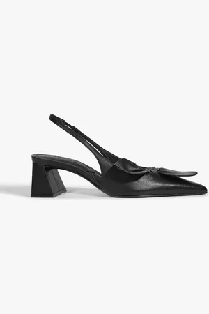 Schutz Slingback Rhonda Mid Couro