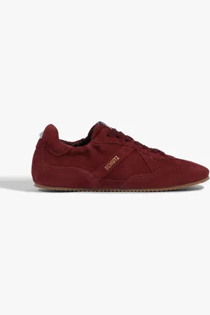 Schutz Tênis Ballet Camurça Vinho