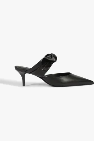 Schutz Mule Scarpin Couro