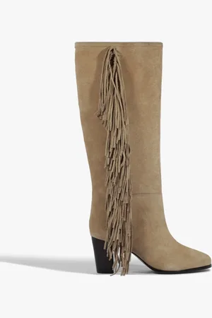 Schutz Bota Tess Up Camurça Clara