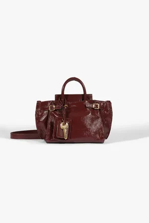Schutz Bolsa Mini Tote Heaven Couro Vermelha