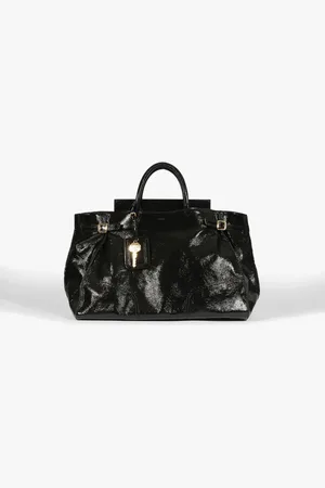 Schutz Bolsa Maxi Tote Heaven Couro Preta