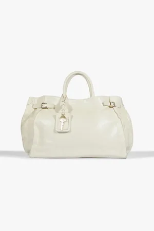 Schutz Bolsa Maxi Tote Heaven Couro Branca