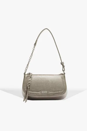 Schutz Bolsa Shoulder Tina Pequena Cinza