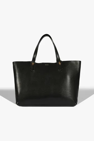 Schutz Bolsa Shopping Couro Betsy Preta