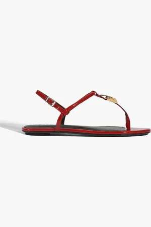 Schutz Sandália Rasteira Vermelha