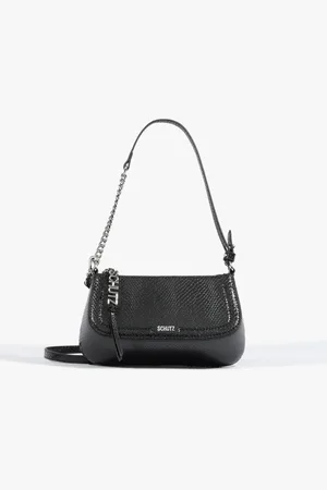 Schutz Bolsa Shoulder Tina Pequena Preta