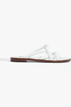 Schutz Rasteira Tanya Flat Branca