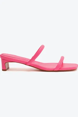 Schutz Sandália Salto Bloco Mid Ully Pink