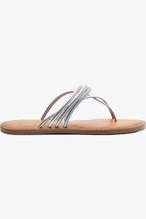 Schutz Sandália Rasteira Tiras Coloridas