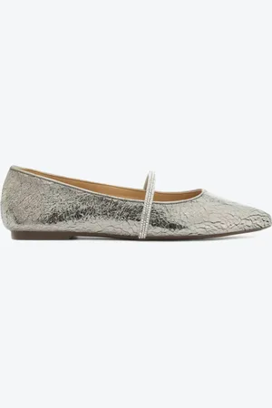Schutz Sapatilha Metalizada Strass