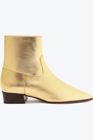 Schutz Bota Helena Couro Dourada