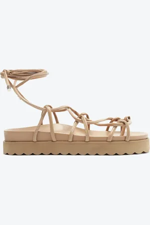 Schutz Sandália Papete Heyde Sporty Bege