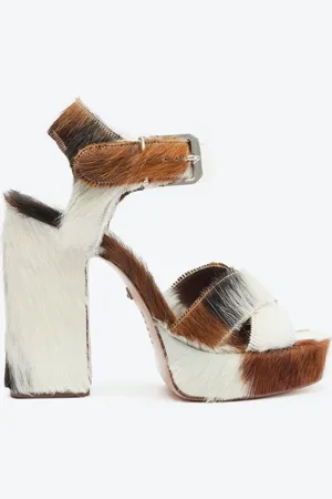 Schutz Sandália Meia Pata Penelope Branca