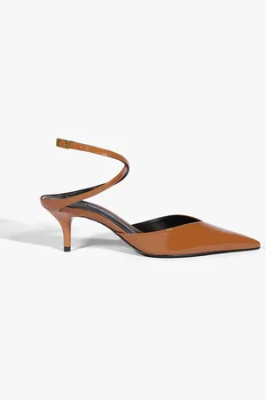 Schutz Sapato Scarpin Salto Médio Tiras Couro
