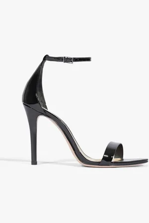 Schutz Sandália Gisele Salto Alto Verniz Preta