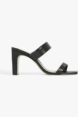 Schutz SANDÁLIA MULE SALTO BARRA couro