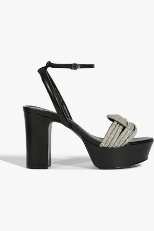 Schutz Sandália Plataforma Bosa Couro